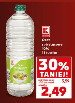 Ocet spirytusowy 10% K-Classic promocja w Kaufland