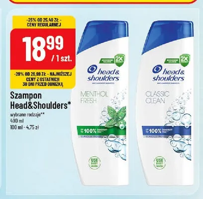 Szampon Head & Shoulders Menthol Fresh promocja w POLOmarket