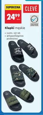 Klapki męskie Clevé promocja w Biedronka