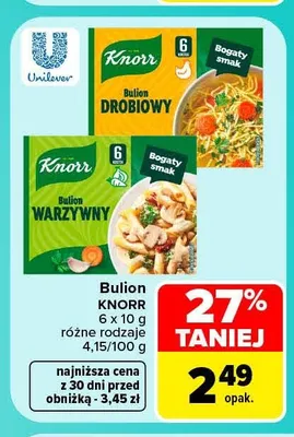 Bulion Knorr promocja w Carrefour Market