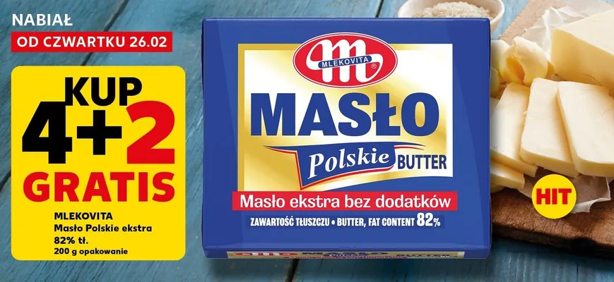 Masło Masło Polskie ekstra 82% tł. promocja w Kaufland