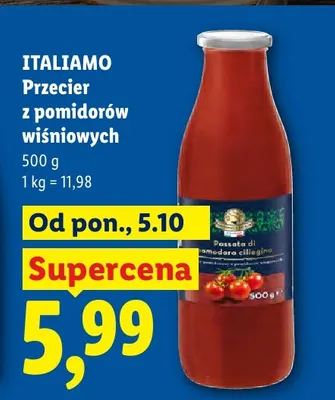 Przecier z pomidorów wiśniowych Italiamo promocja w Lidl