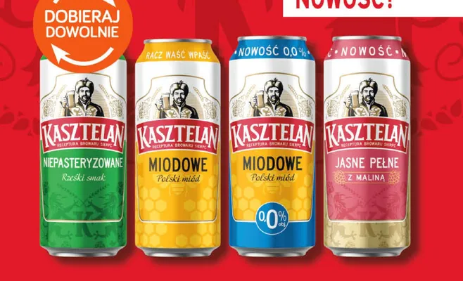 Piwo Kasztelan wybrane rodzaje promocja w POLOmarket