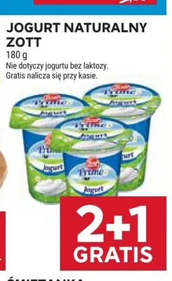 Jogurt naturalny Zott Primo promocja w Stokrotka