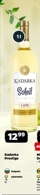 Wino białe Kadarka Prestige promocja w Netto