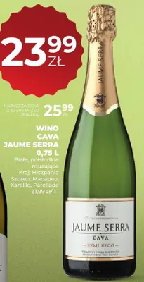 Wino Cava Jaume Serra promocja w Duży Ben