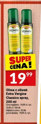 Oliwa z oliwek Extra Vergine Classico spray Monini promocja w Twój Market