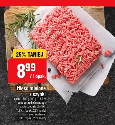 Mięso mielone z szynki promocja w POLOmarket