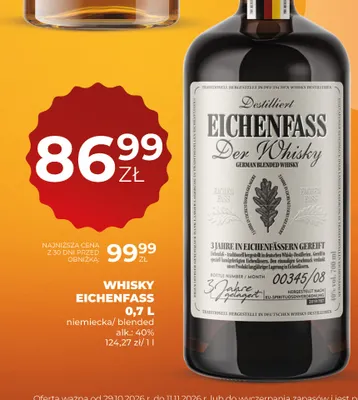 Whisky Eichenfass promocja w Duży Ben