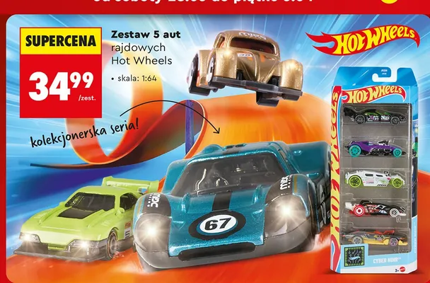 Zestaw 5 aut rajdowych promocja w Biedronka