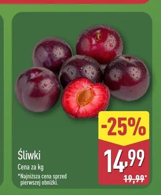 Śliwki promocja w Aldi