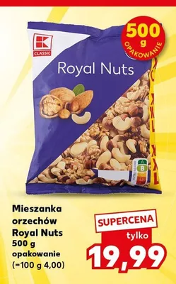 Mieszanka orzechów Royal Nuts K-Classic promocja w Kaufland