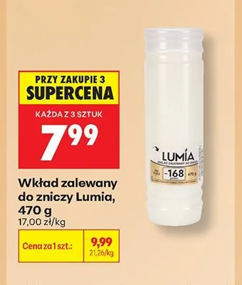 Wkład zalewany do zniczy Lumia promocja w Biedronka