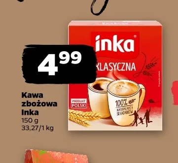 Kawa rozpuszczalna zbożowa Inka promocja w Netto