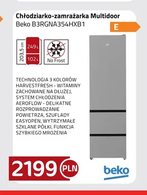 Chłodziarko-zamrażarka Multidoor Beko B3RGNA354HXB1 promocja w kakto.pl