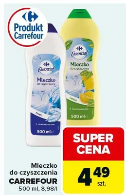 Mleczko do czyszczenia fresh promocja w Carrefour