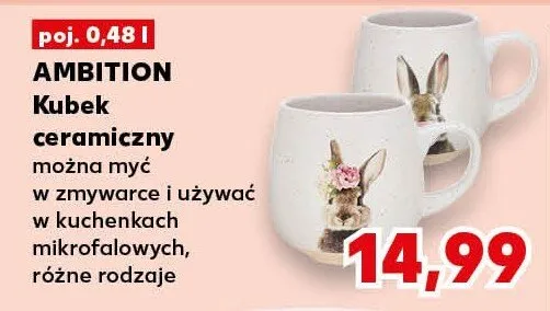 Kubek ceramiczny  promocja w Kaufland