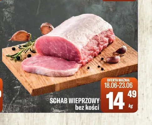 Schab wieprzowy bez kości promocja w Tomi Markt