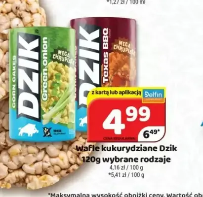 Wafle kukurydziane Dzik Texas BBQ promocja w Delfin