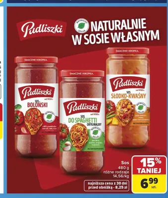 Sos boloński Pudliszki promocja w Carrefour