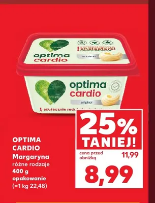 Margaryna Optima Cardio promocja w Kaufland