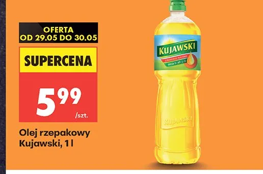 Olej rzepakowy Kujawski promocja w Biedronka