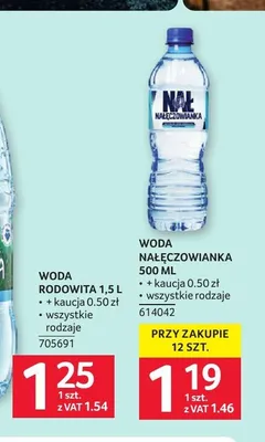 Woda mineralna Nałęczowianka promocja w Selgros