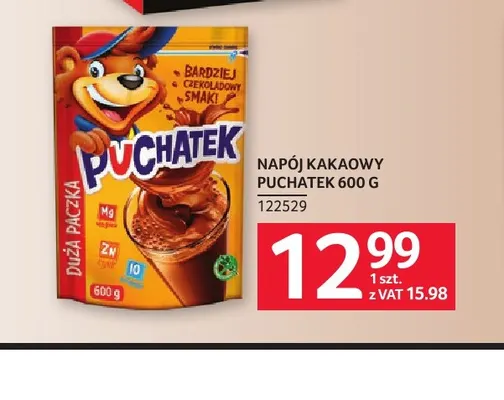 Napój kakaowy Puchatek promocja w Selgros