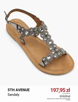 Sandały 5th Avenue promocja w Deichmann