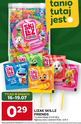 Lizak Skillz Friends I'm Apploo o smaku jabłkowym promocja w Stokrotka