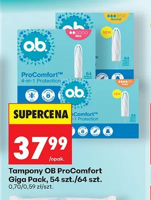 Podpaski Naturella Ultra Normal Giga Pack promocja w Biedronka