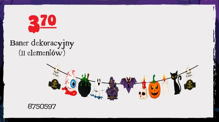 Baner dekoracyjny 11 elementów promocja w MR. DIY