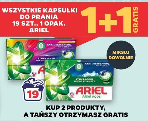 Kapsułki do prania Ariel promocja w Netto