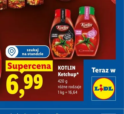 Ketchup KOTLIN promocja w Lidl