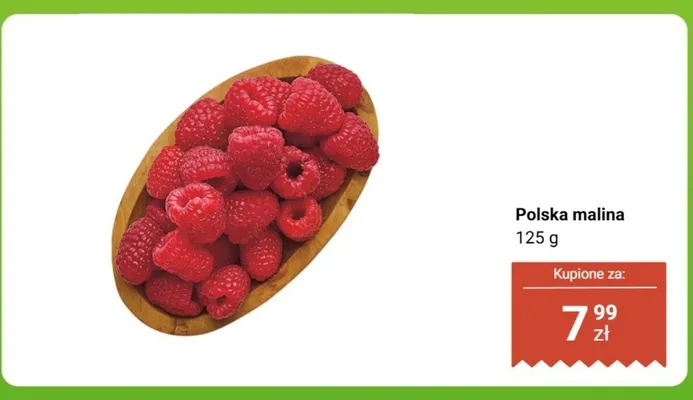Malina polska 125 g promocja w Biedronka