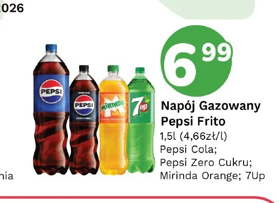 Napój gazowany Pepsi Zero Cukru promocja w Limonka