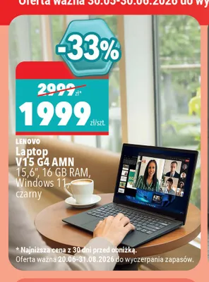 Laptop Lenovo V15 G4 AMN promocja w Biedronka Home
