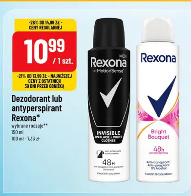 Antyperspirant Rexona Bright Bouquet promocja w POLOmarket