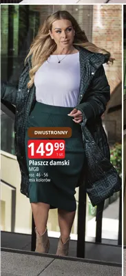 Płaszcz damski dwustronny MGB promocja w Leclerc