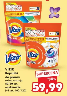 Kapsułki do prania różne rodzaje Vizir promocja w Kaufland