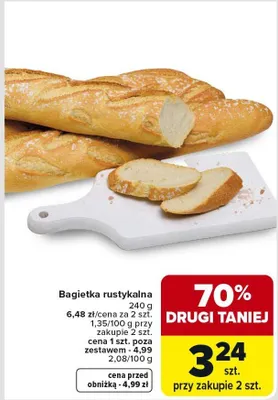 Bagietka rustykalna promocja w Carrefour Market