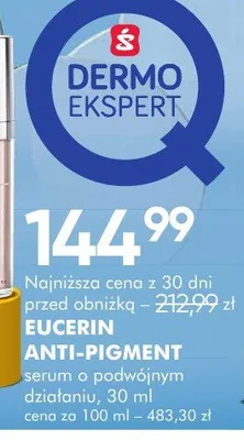 Serum o podwójnym działaniu Eucerin Anti-Pigment promocja w Super-Pharm