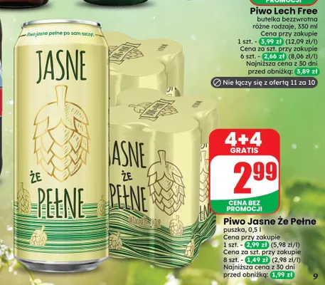 Piwo Że Pełne promocja w Dino