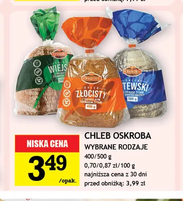 Chleb Złocisty Oskroba promocja w Gram Market
