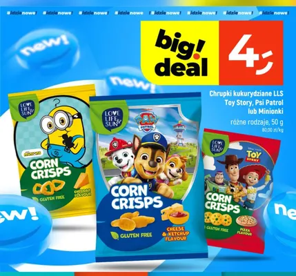 Chrupki kukurydziane LLS Psi Patrol promocja w Dealz