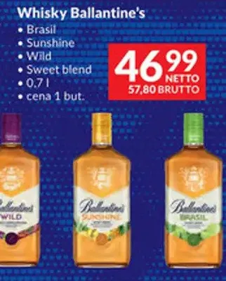 Whisky Ballantine's Brasil promocja w Makro