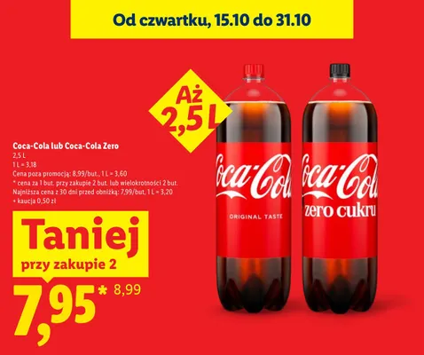 Napój gazowany Coca-Cola promocja w Lidl