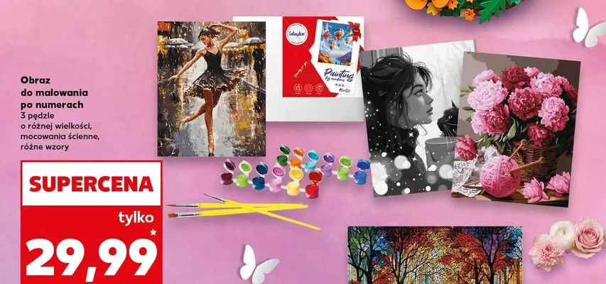 Obraz do malowania po numerach  promocja w Kaufland