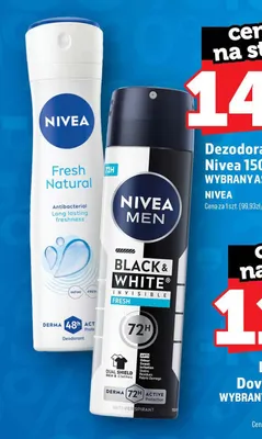 Dezodorant Nivea Fresh Natural promocja w TOPAZ
