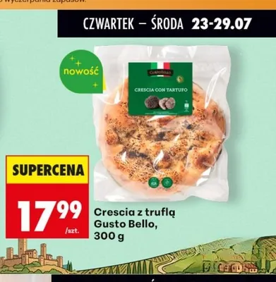 Crescia z truflą Gusto Bello promocja w Biedronka